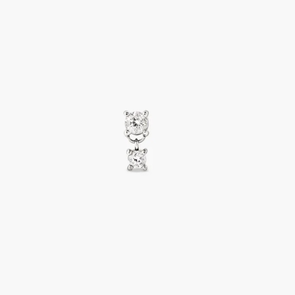 Mejuri PIERCING STUDIO - DIAMOND DROPLET STUD